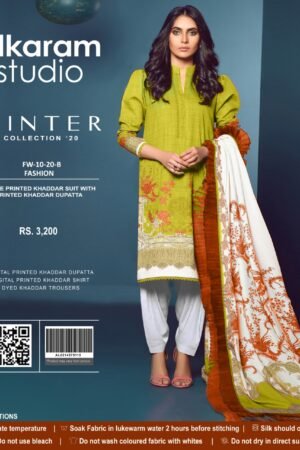 Al Karam 3 Pcs Khaddar Suit