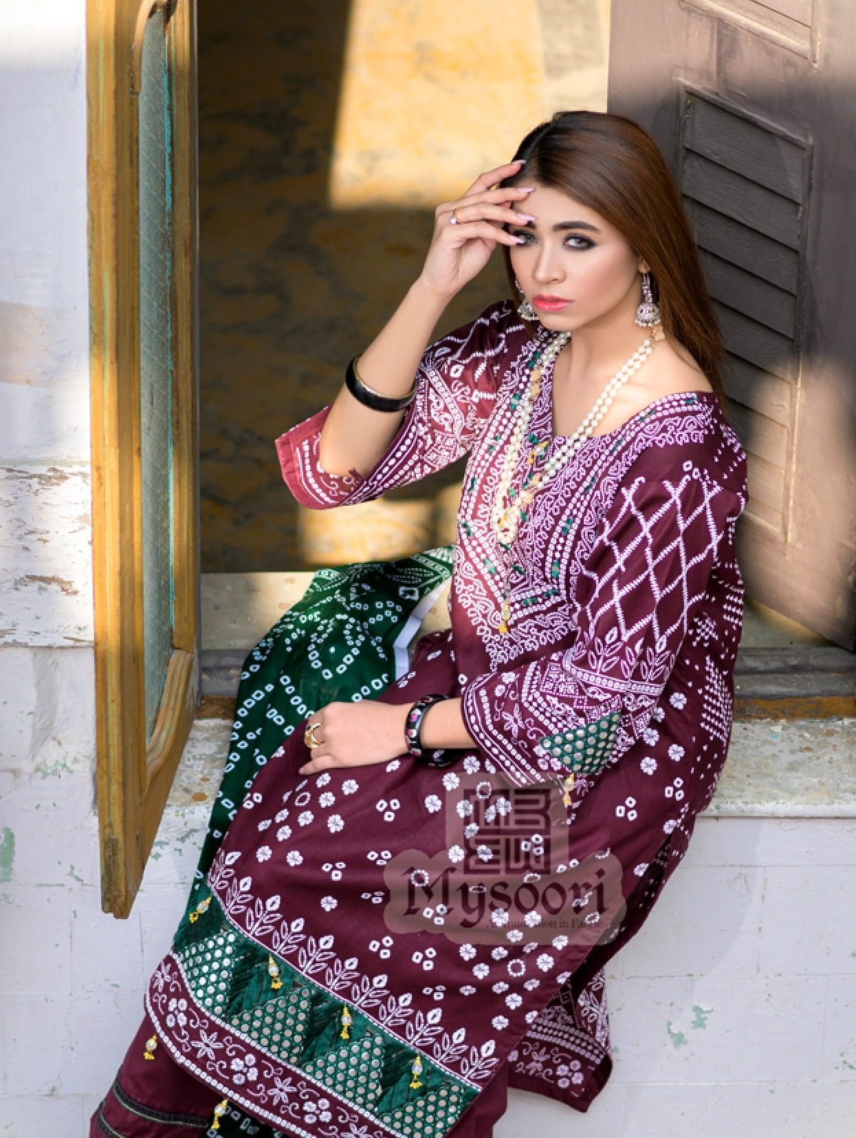 MIRROR KARI EMBROIDERED COTTON COLLECTION BY MYSOORI - Image 3