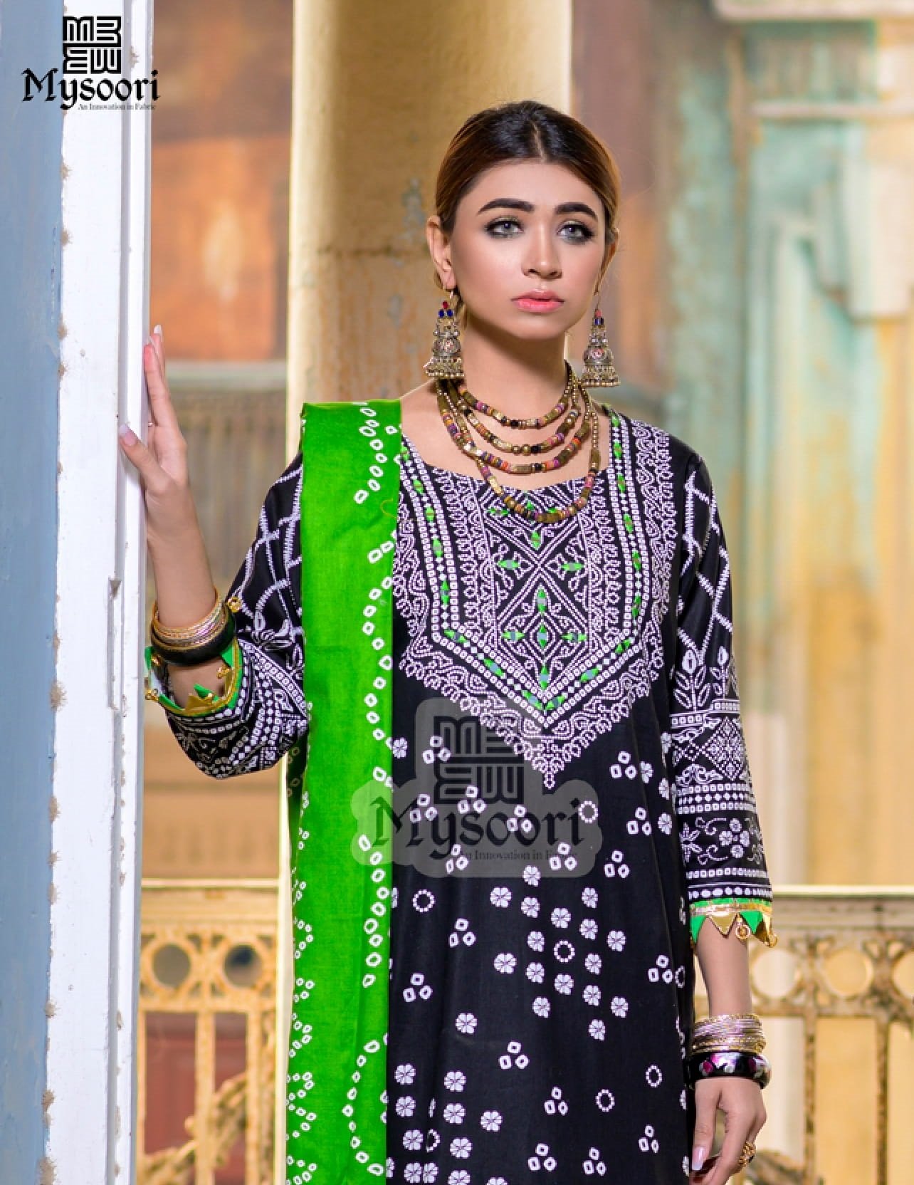 MIRROR KARI EMBROIDERED COTTON COLLECTION BY MYSOORI - Image 2