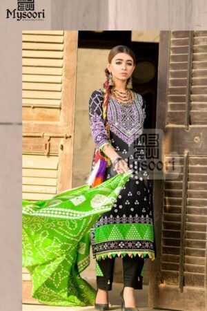 MIRROR KARI EMBROIDERED COTTON COLLECTION BY MYSOORI