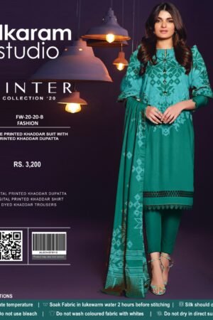 Al Karam 3 Pcs Khaddar Suit