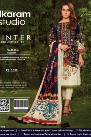 Al Karam 3 Pcs Khaddar Suit